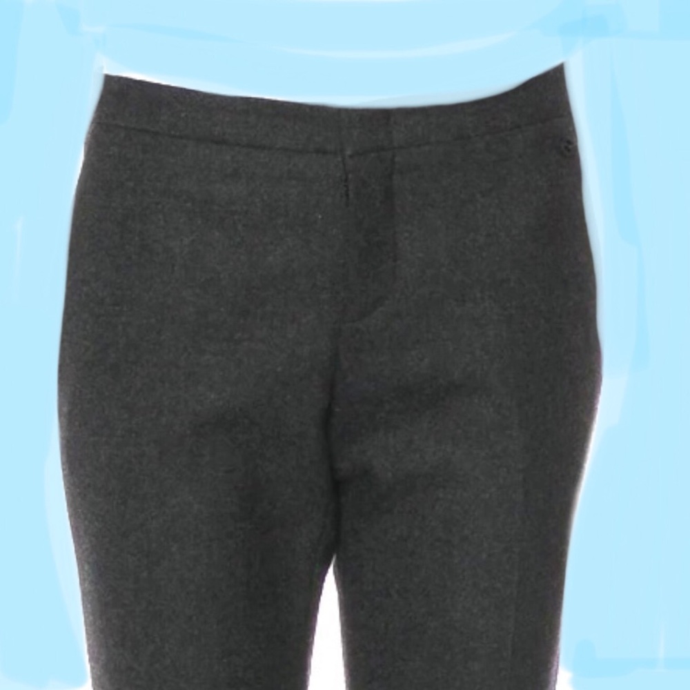Gucci Gray Flannel Wool Low Rise Pants sz 40 - Picture 3 of 10